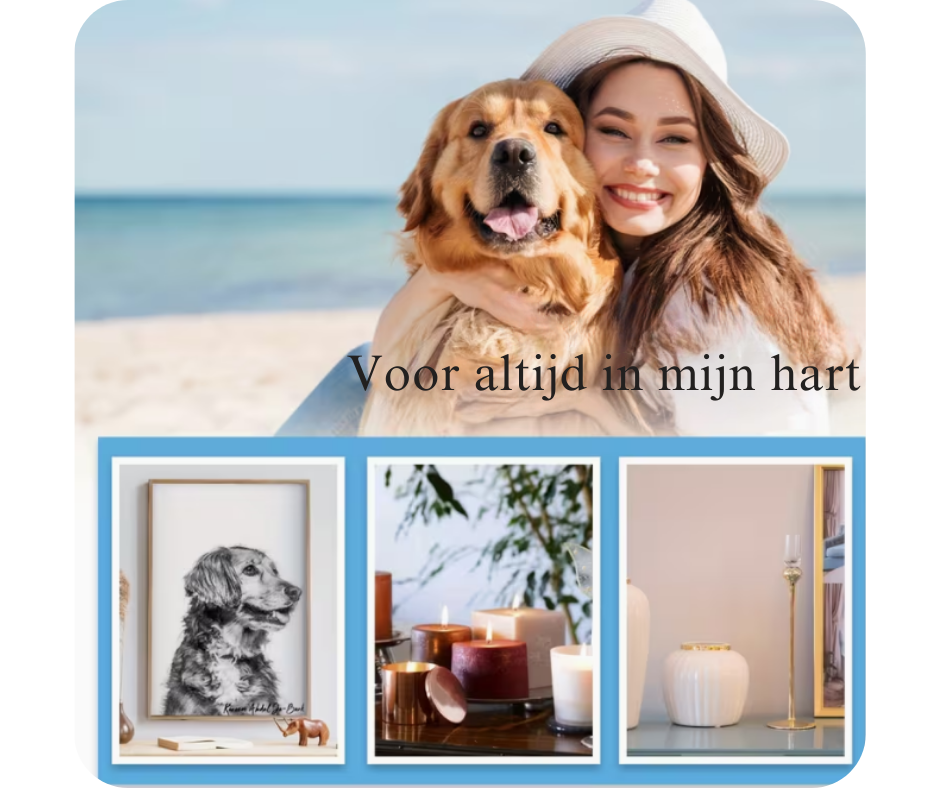 Herdenkingssleutelhanger Hond