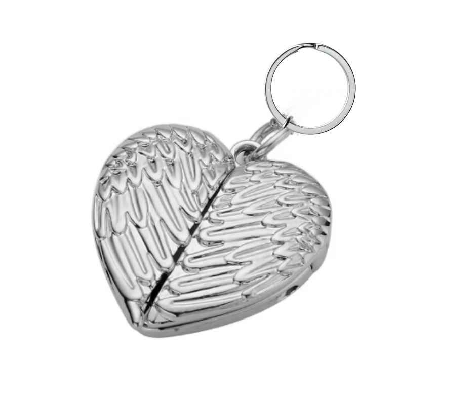 Hondenpenning Hartenvleugel Zilver