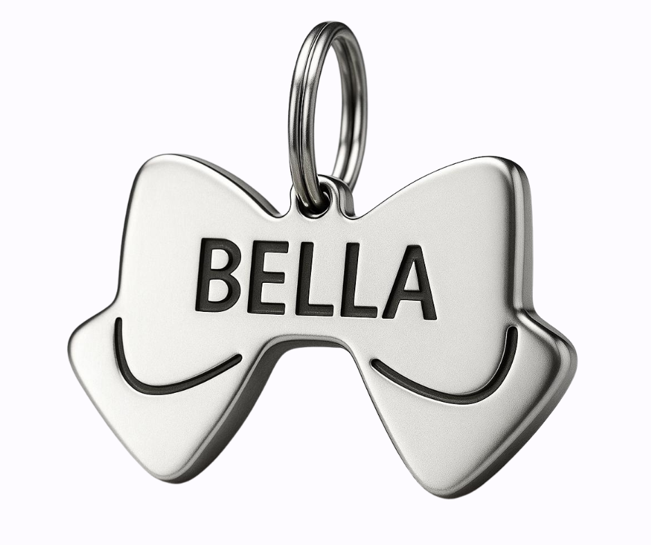 Dog Tag Bow Tie