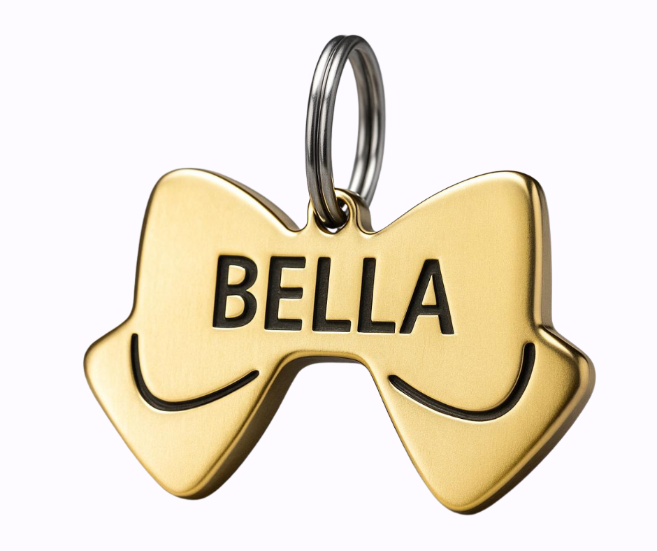 Dog Tag Bow Tie