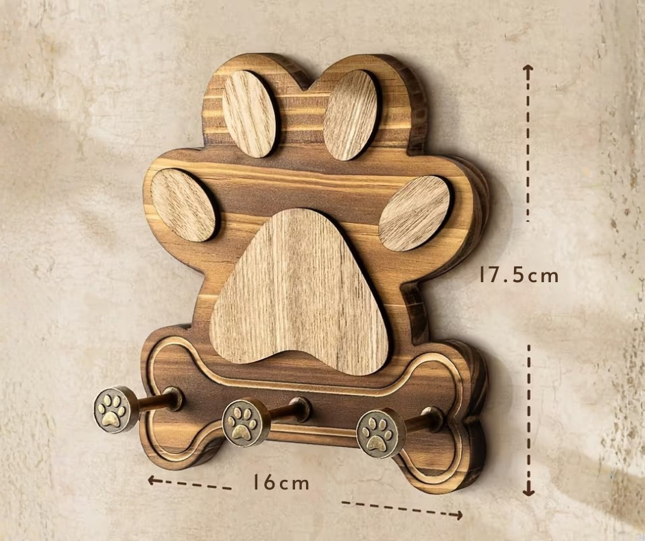 Wandhaak Deluxe | Rustiek hout