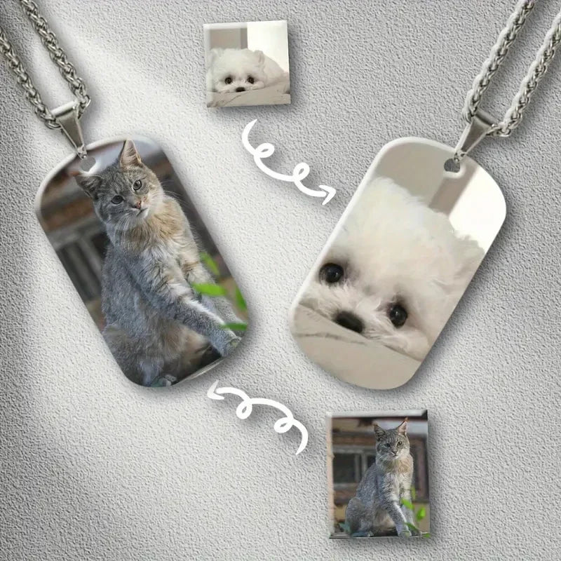 Dogtag Foto Ketting