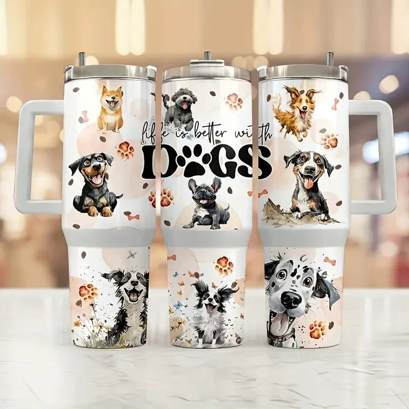 Thermosbeker Life is Better with Dogs