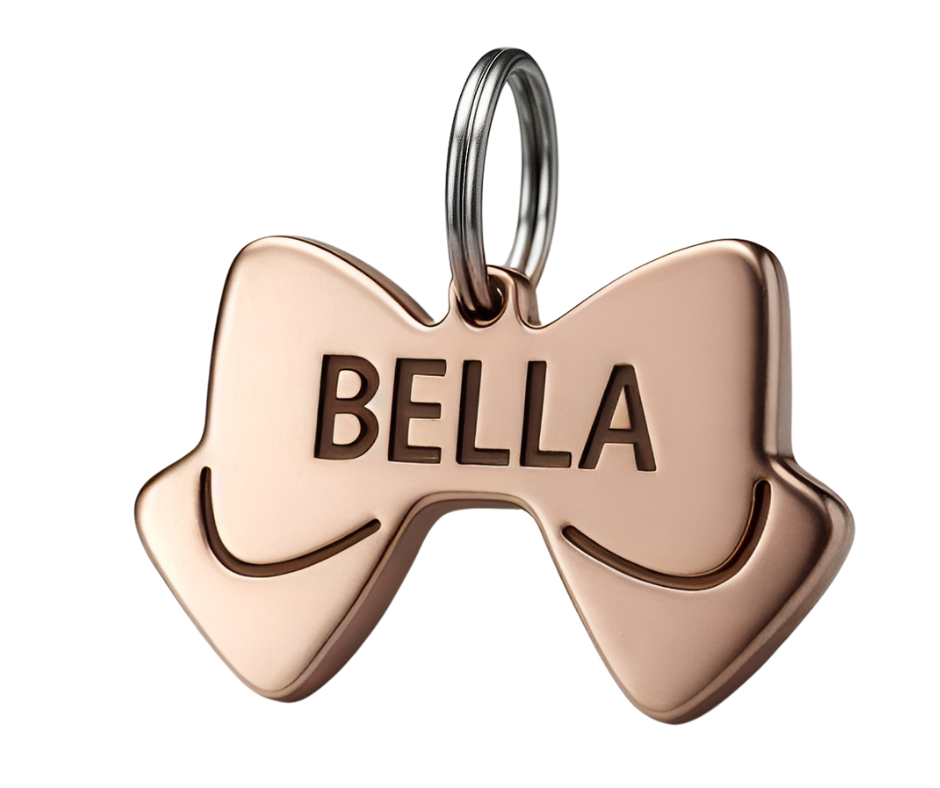 Dog Tag Bow Tie