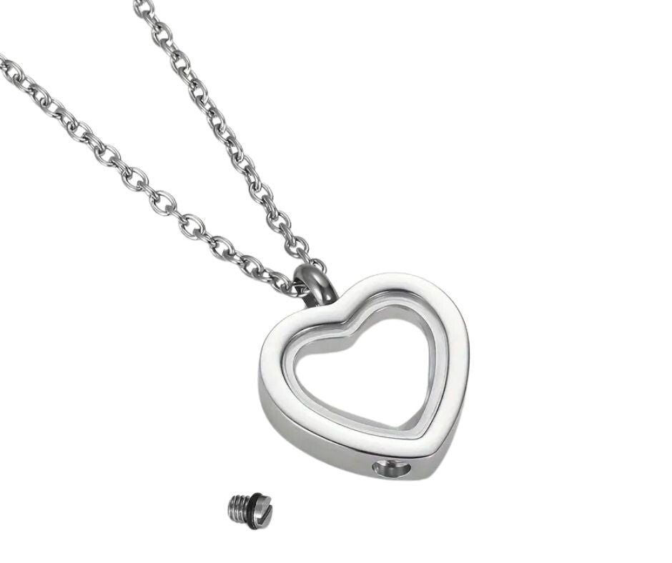 Ashanger | Glazen Hart zilver