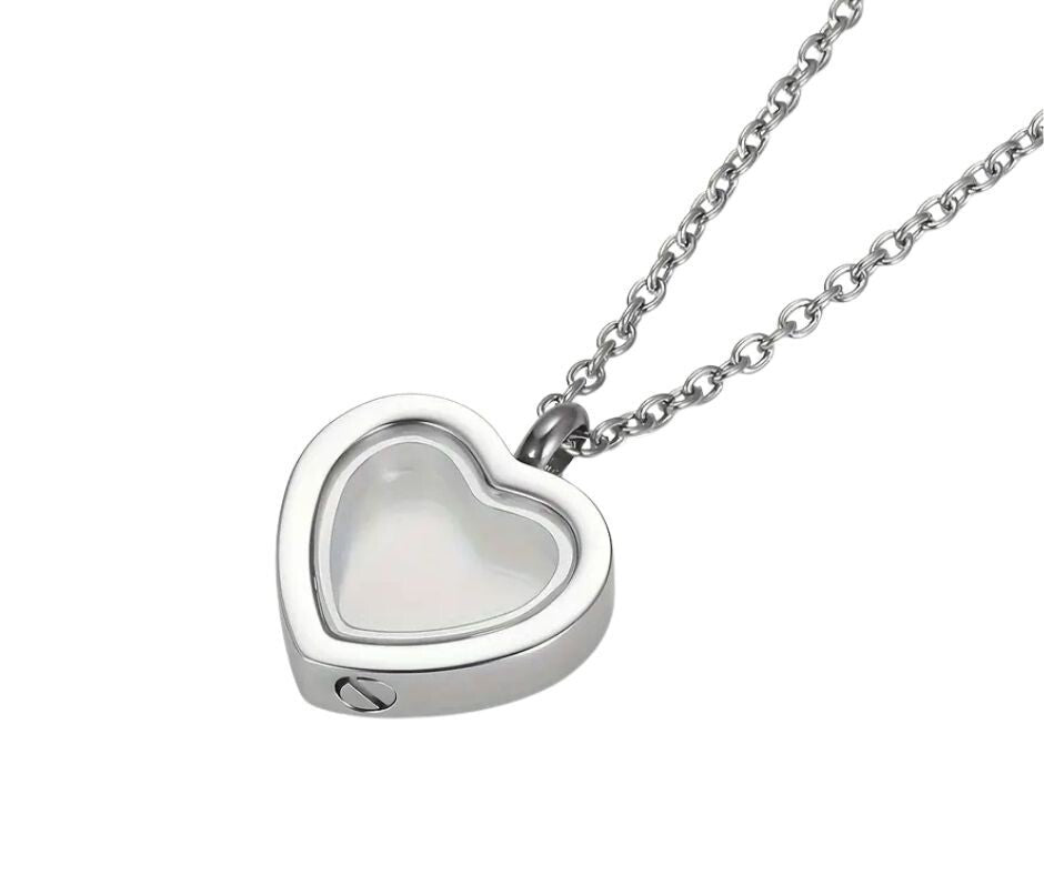 Ashanger | Glazen Hart zilver