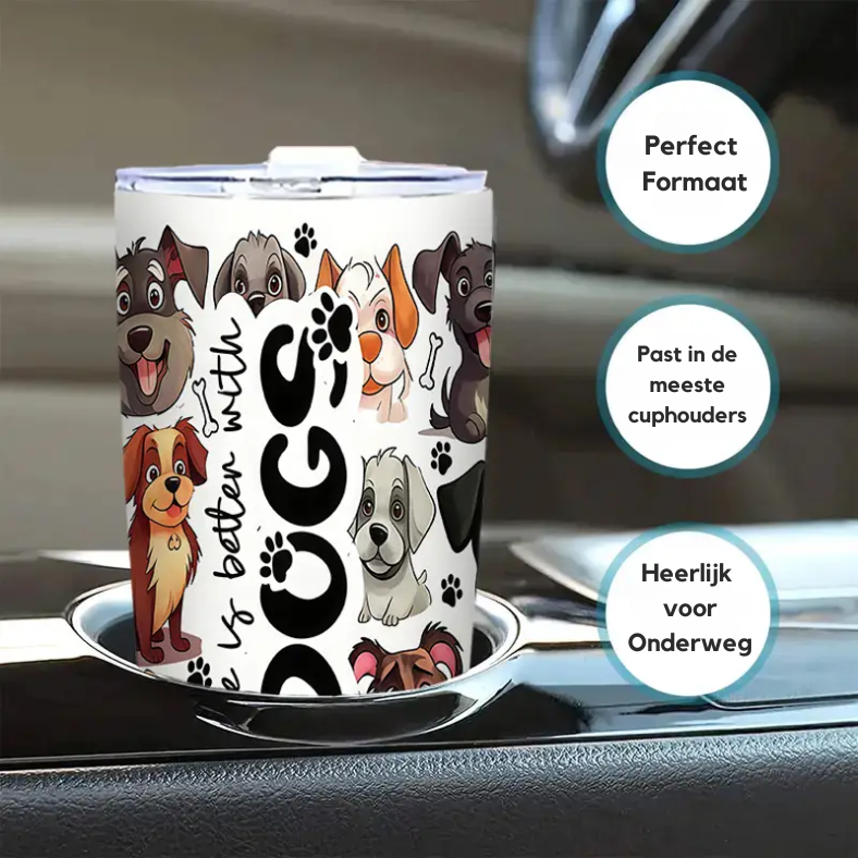 Thermosbeker Cartoon Dogs