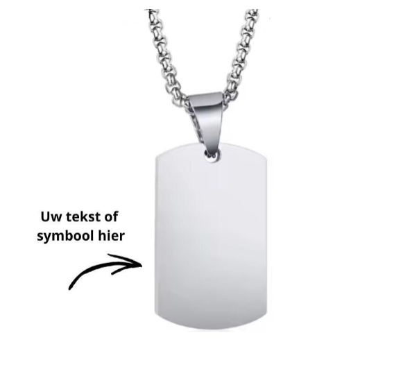 Dutch Army ketting | Zilver