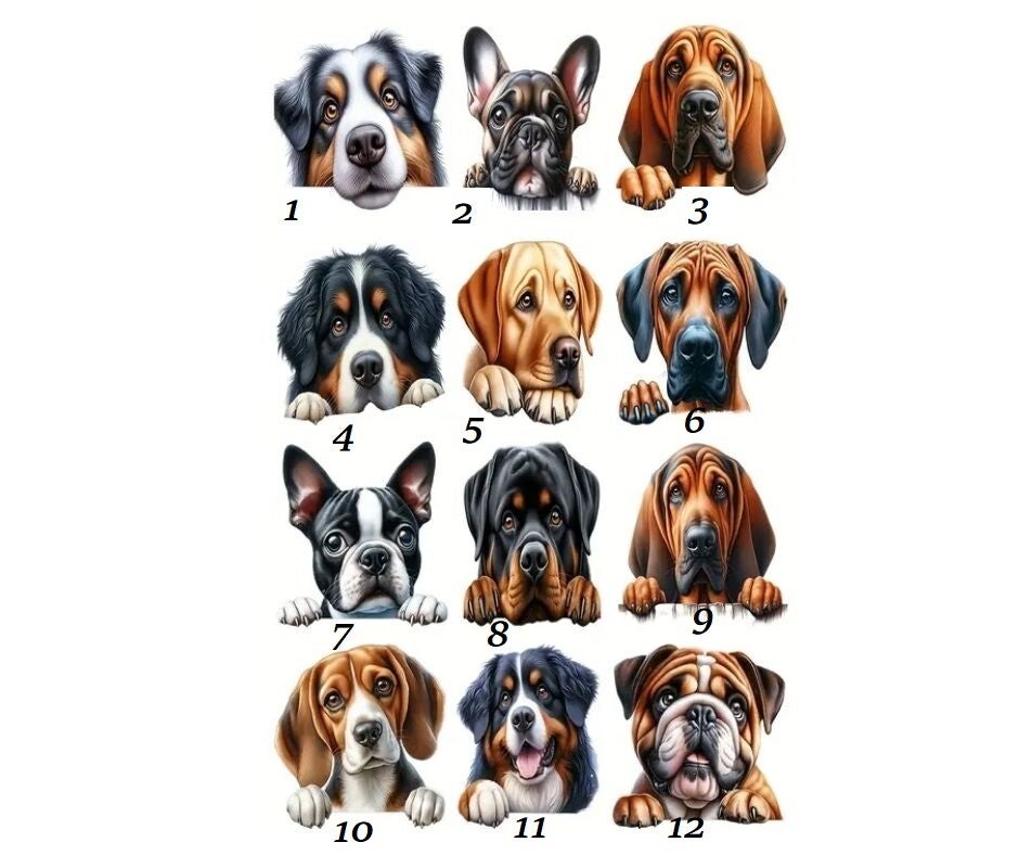 Salad Cup Dog Head - Choose your breed