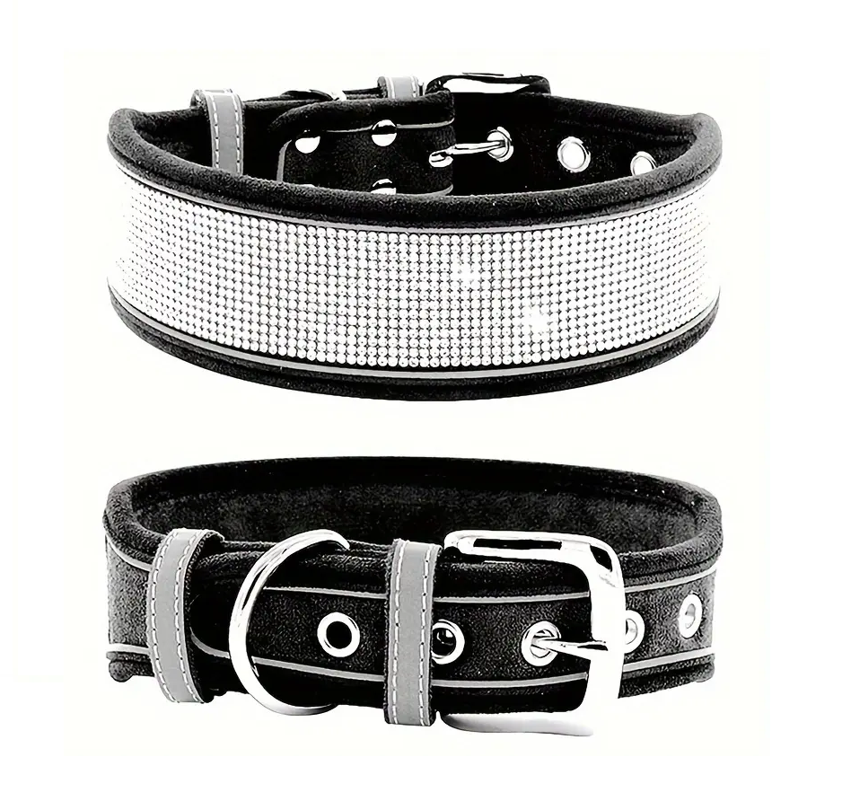 DIVA halsband reflecterend | Zwart