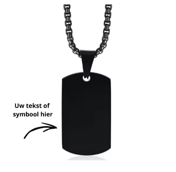Dutch Army ketting | Zwart