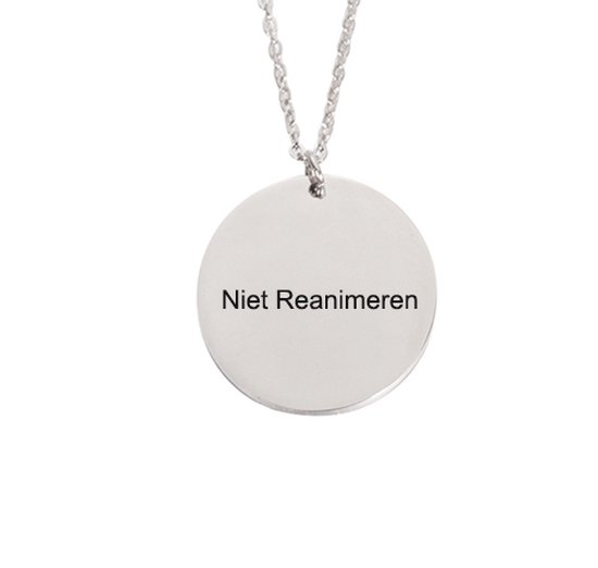 Niet Reanimeren ketting | Rond
