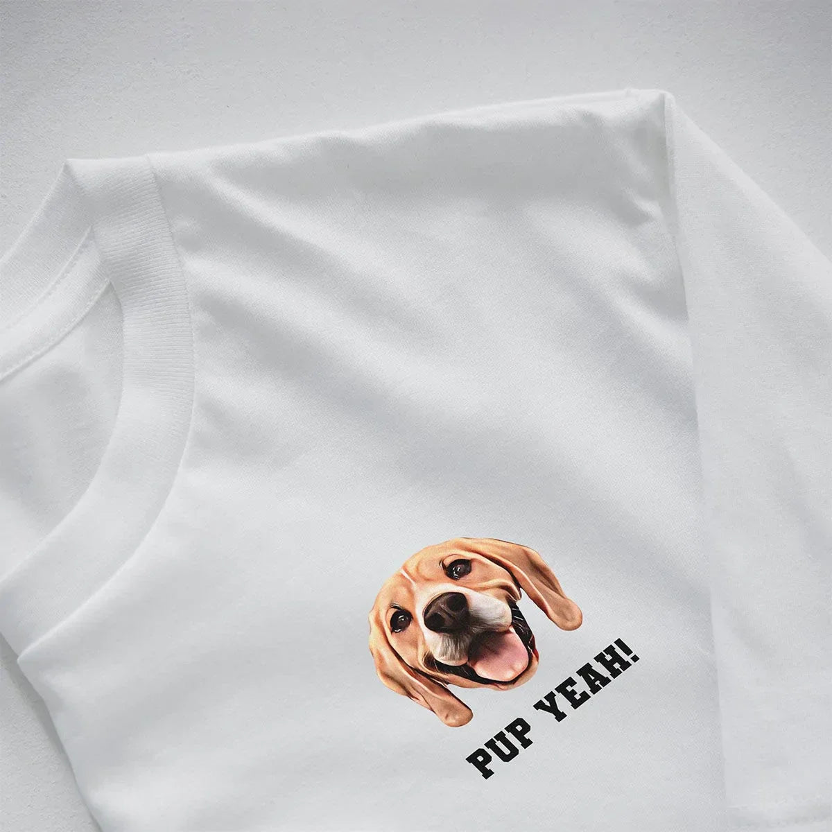 Huisdier als comic shirt