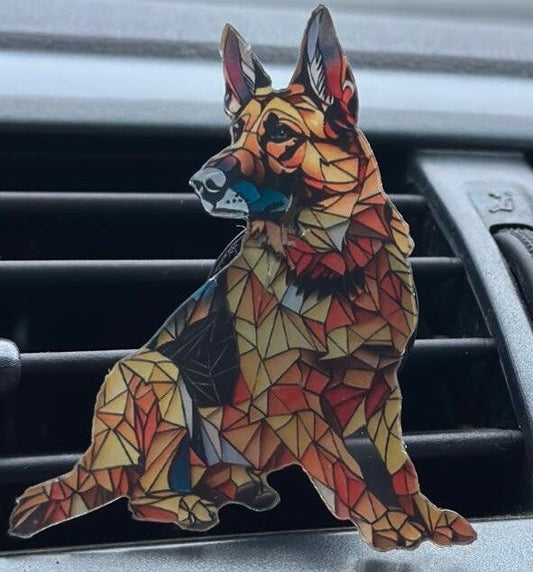 Autogeur Duitse Herder keramiek