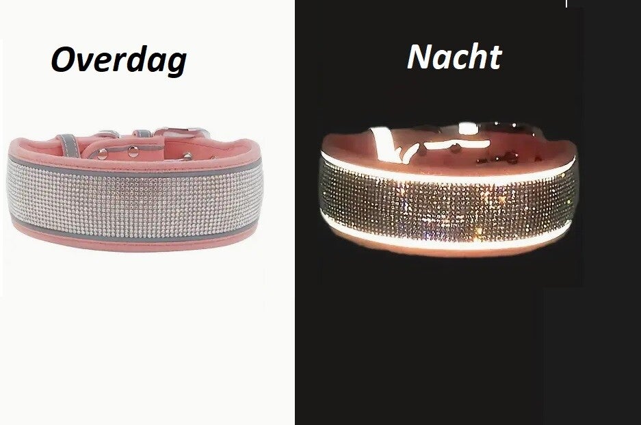 DIVA halsband reflecterend | Roze