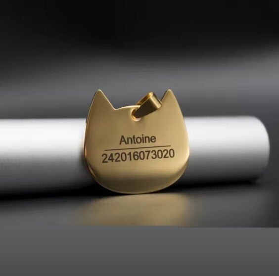 Stainless steel cat tag