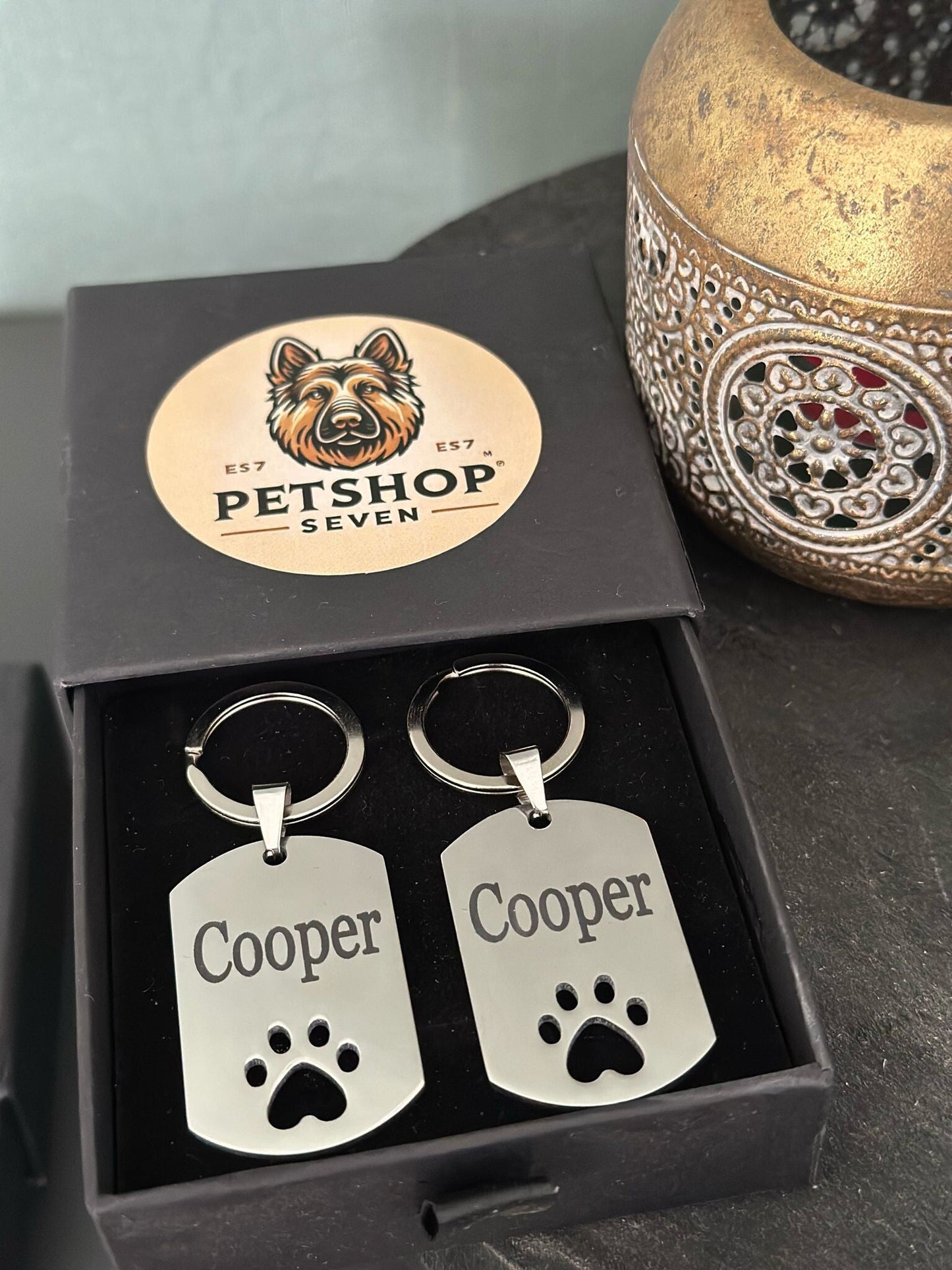 Dogtag penning met pootje