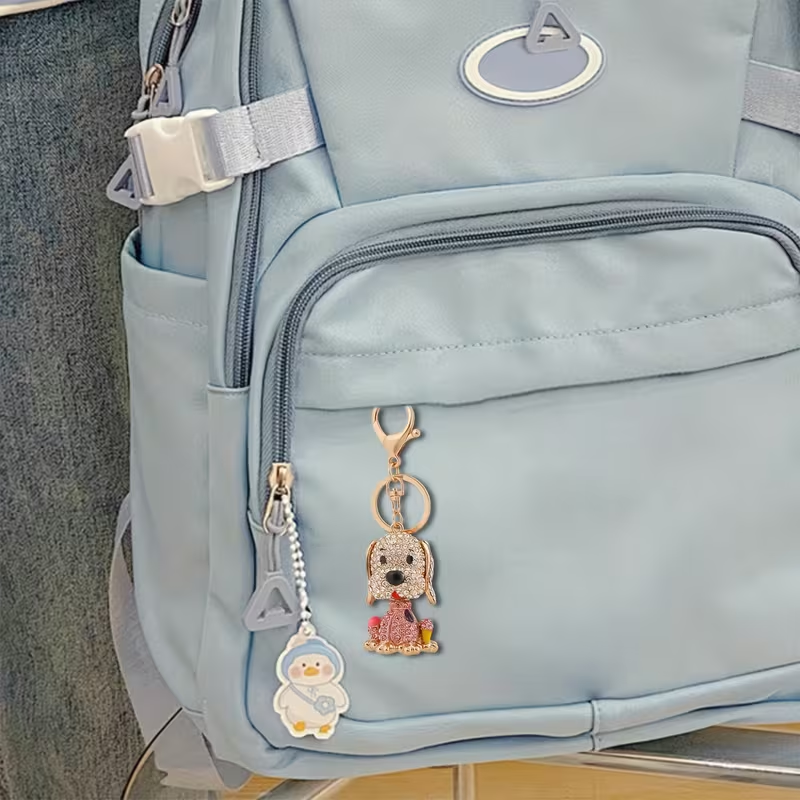 BlingPup sleutelhanger zilver