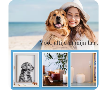 Herdenkingssleutelhanger Hond