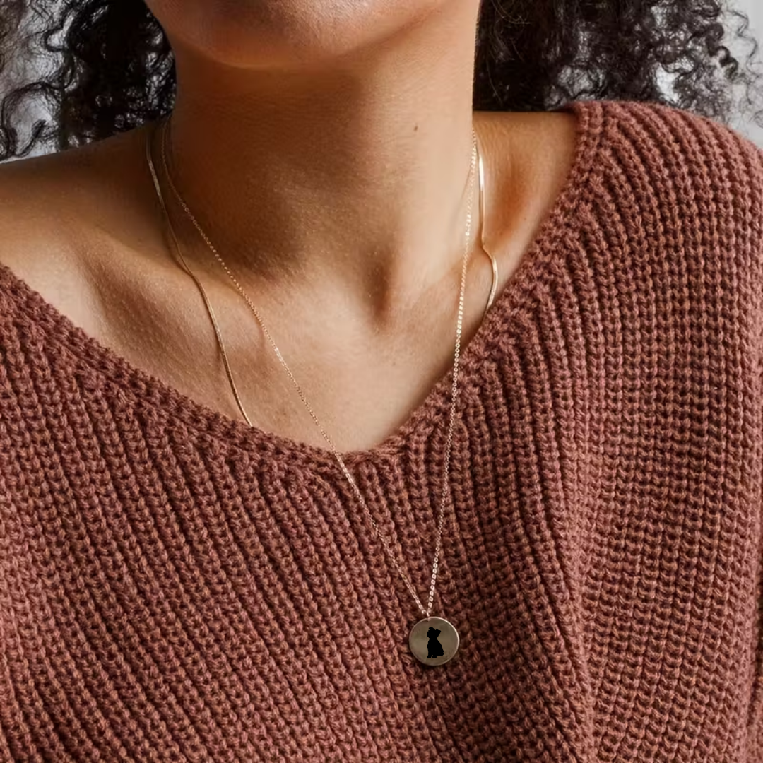Jouw hond als Silhouette | Ketting