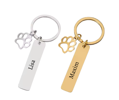 Naamtag met hondenpoot