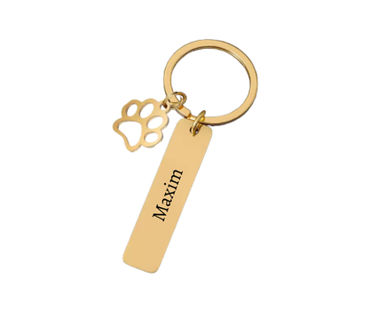 Naamtag met hondenpoot