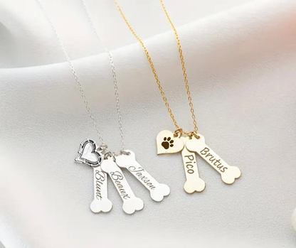 Hondenbotjes met Hartje | Ketting