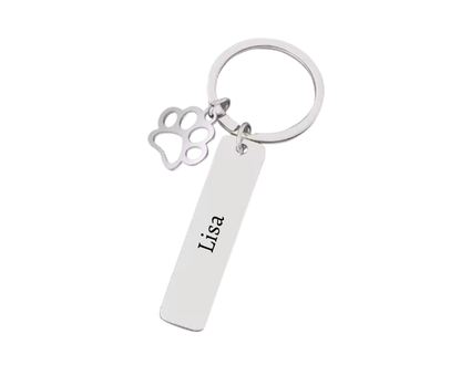 Naamtag met hondenpoot