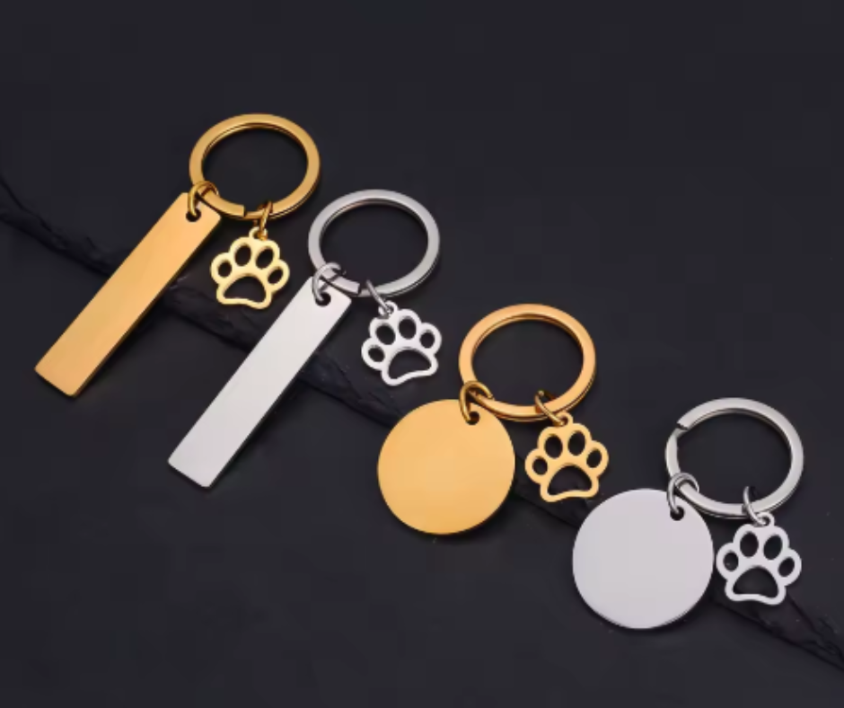 Naamtag met hondenpoot