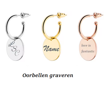 Eclipse oorbellen | Zilver