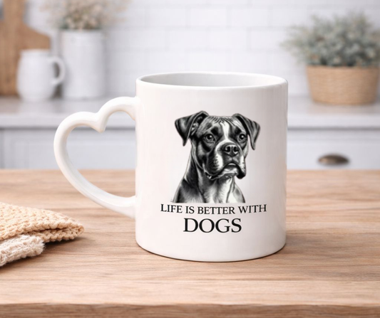 Hart beker met Hondenkop