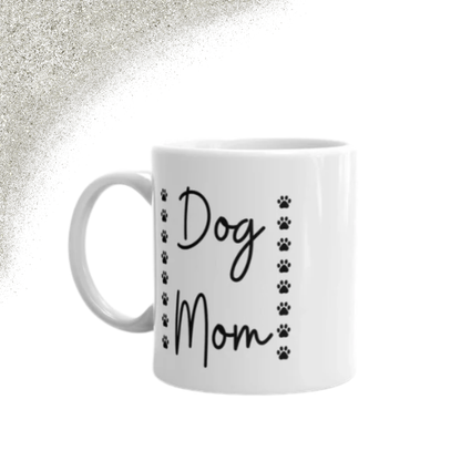 Dog Mom Pawprint Beker