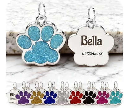 Hondenpenning Glitterpoot