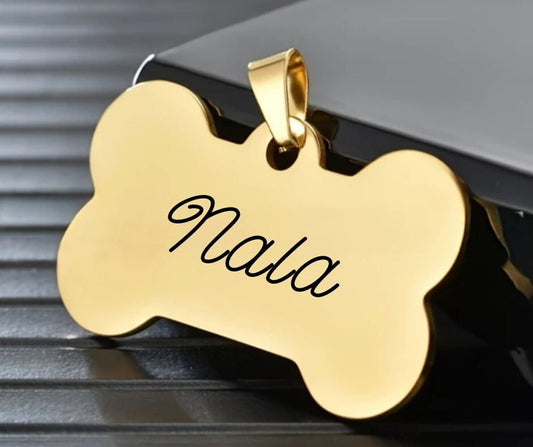 Dog Tag Stainless Steel Large