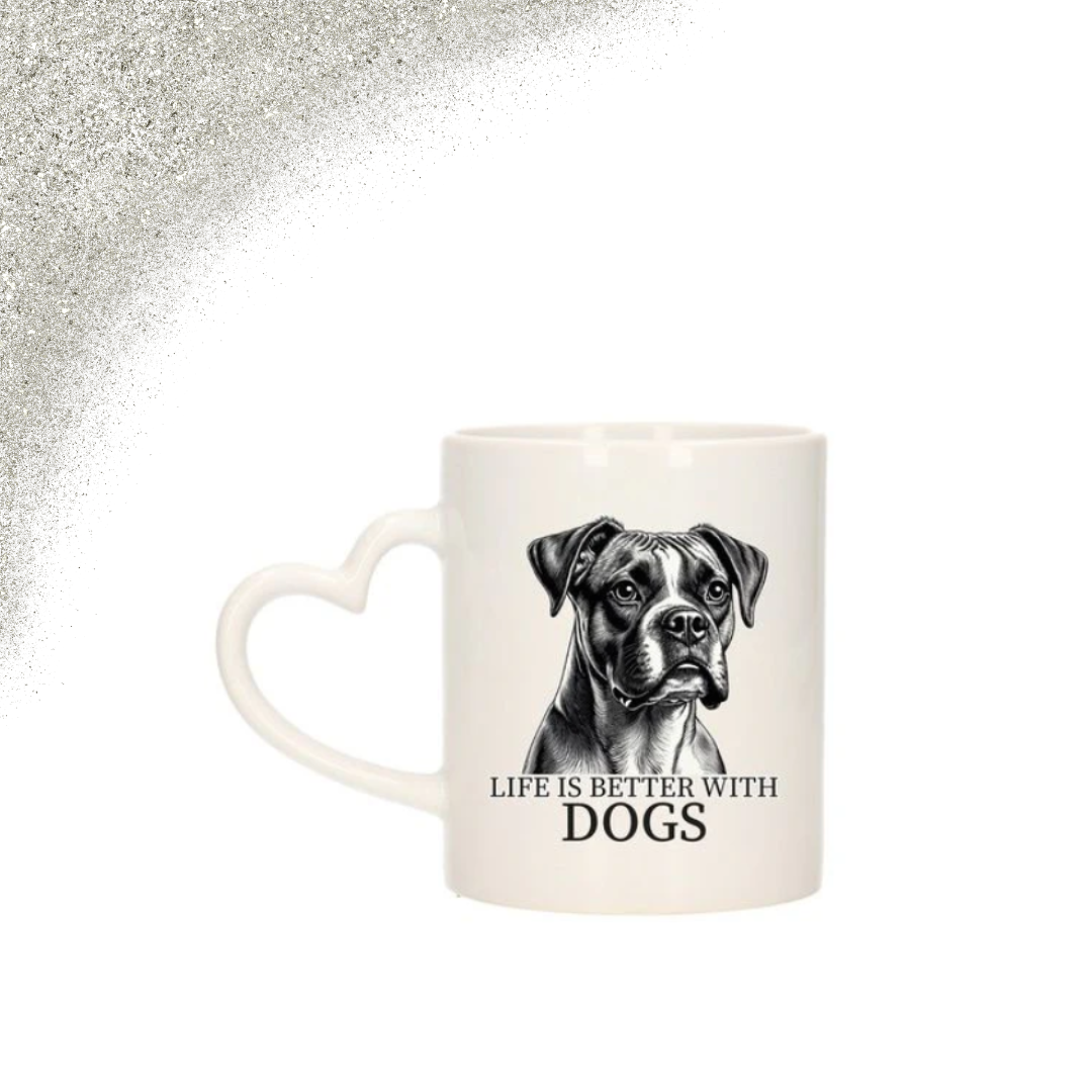 Hart beker met Hondenkop