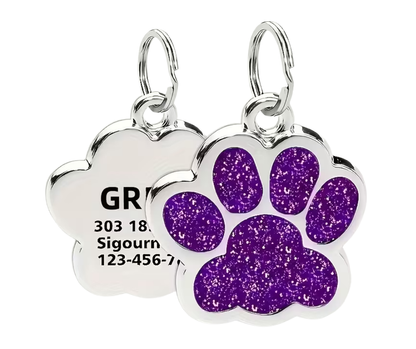 Hondenpenning Glitterpoot