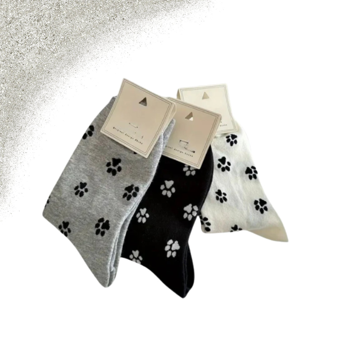 3-paar PawPrint sokken