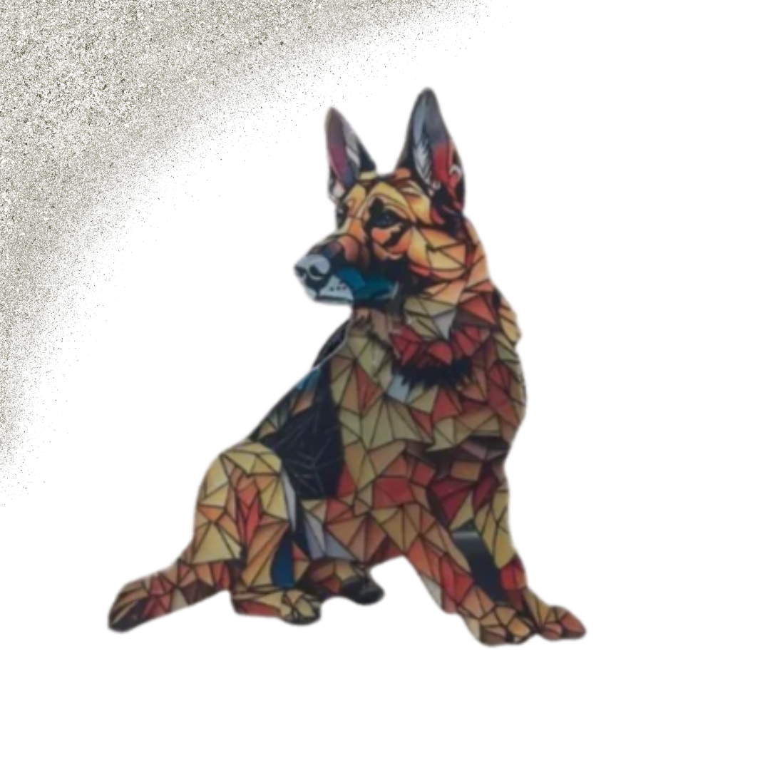 Autogeur Duitse Herder keramiek