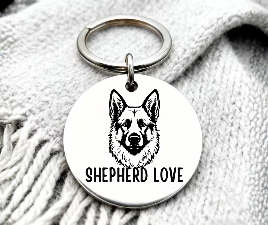 Sleutelhanger - Hondenras 'LOVE'