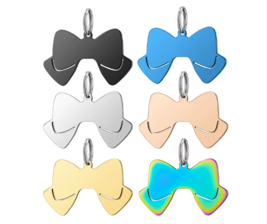 Dog Tag Bow Tie