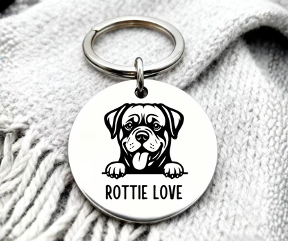 Sleutelhanger - Hondenras 'LOVE'
