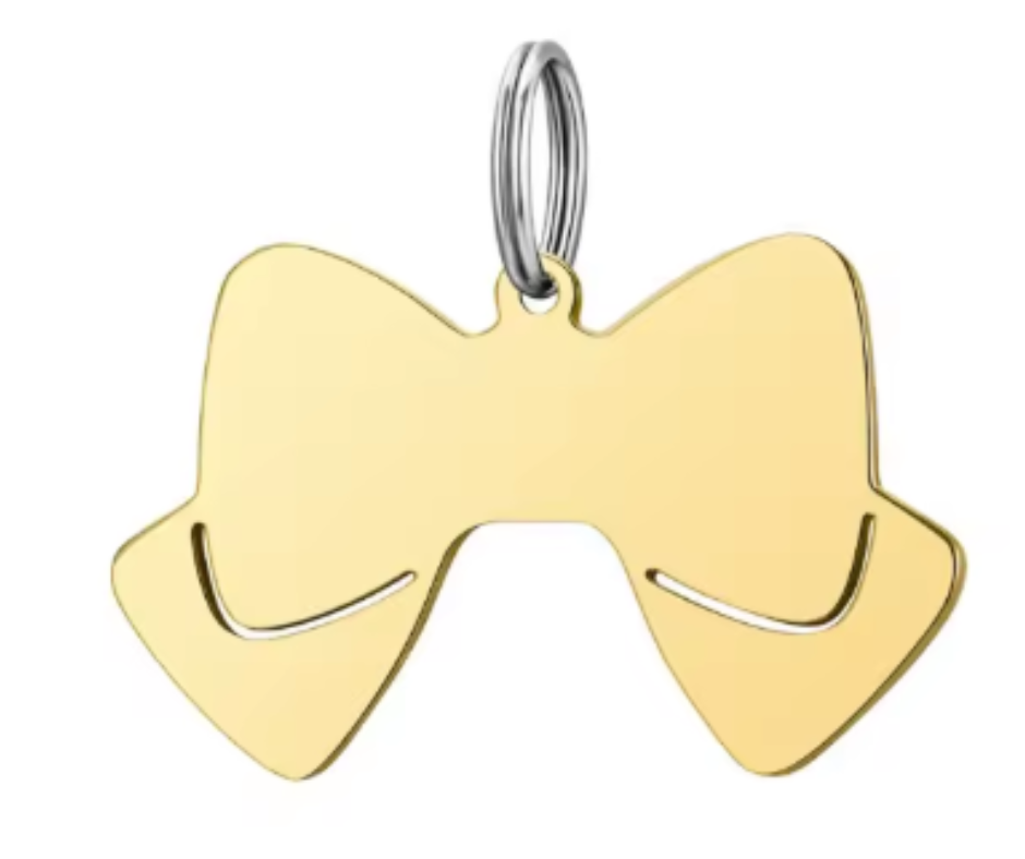 Dog Tag Bow Tie