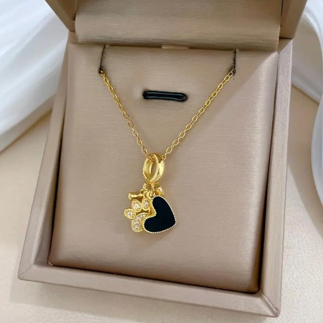 Midnight Paw Charm | Ketting