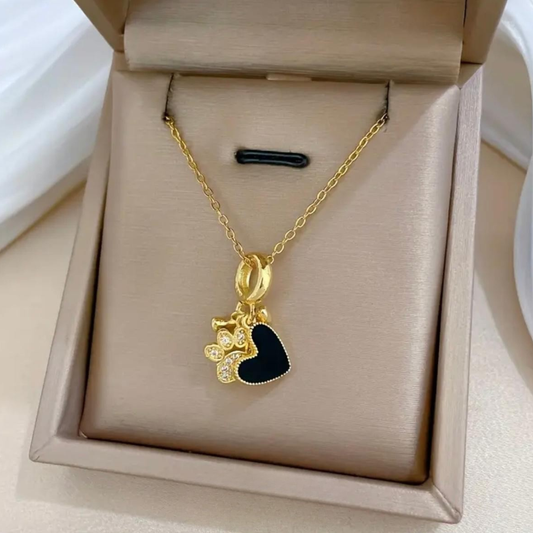 Midnight Paw Charm | Ketting