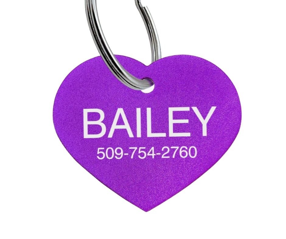 Aluminum colored heart