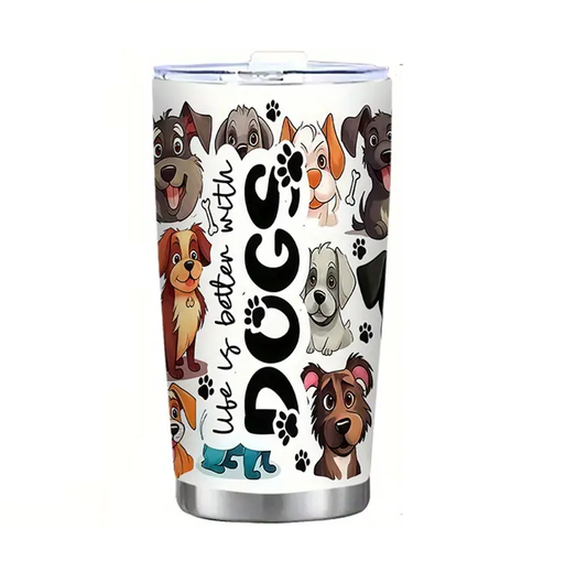 Thermosbeker Cartoon Dogs