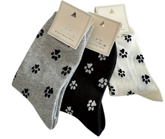 3-pair PawPrint socks
