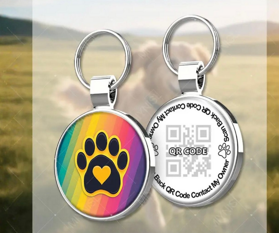 Hondenpenning | Hondenpoot en QR code