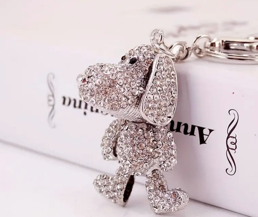 BlingPup keyring silver
