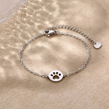 Armband | Hondenpootje rond